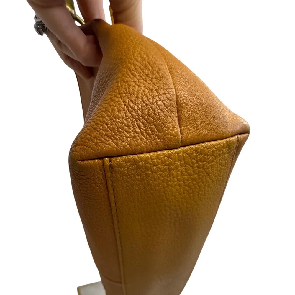The Sak‎ Flores Leather Shoulder Bag Amber Color Braided Strap Hobo Boho Western